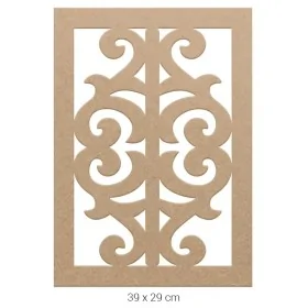 DS035 Selçuklu Geçme Motifli Dekoratif Duvar Süsü Ahşap Boyanabilir Obje